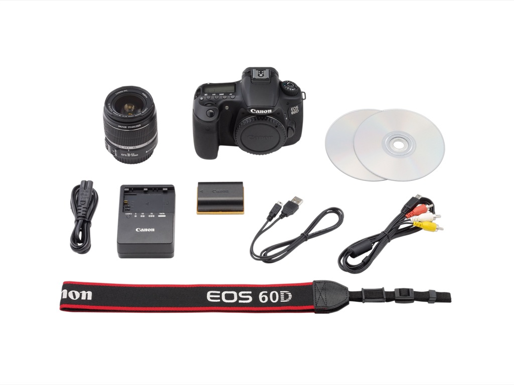 Canon EOS 60D - Lieferumfang mit 18-55-mm-Kitzoomobjektiv